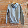 Backside of Ouray women's hoody in the colorway Premium Heather (light grey). 